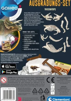 Clementoni - Ausgrabungs-Set Triceratops | Teddy Toys Kinderwelt