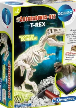 Clementoni Galileo - Ausgrabungsset Dinosaurier T-Rex Glow in the dark | Teddy Toys Kinderwelt