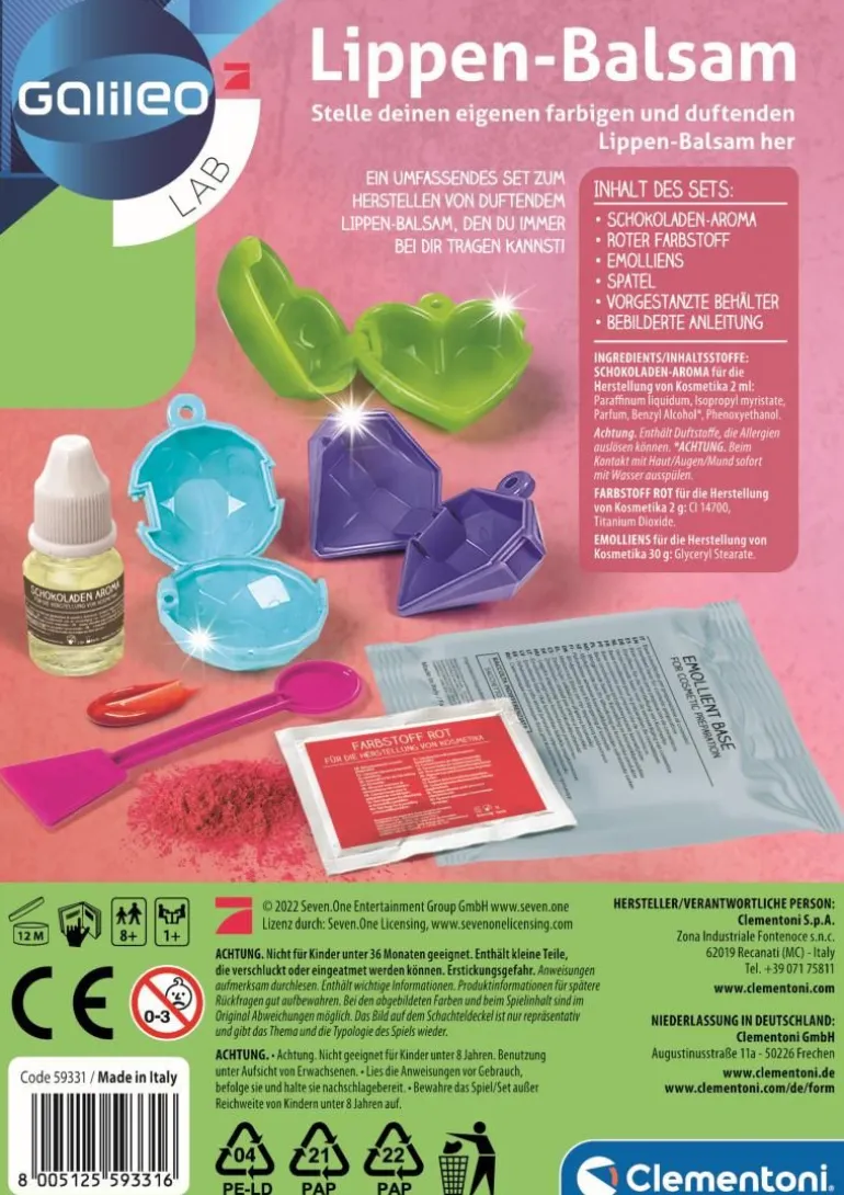 Clementoni Galileo - Lippenbalsam | Teddy Toys Kinderwelt