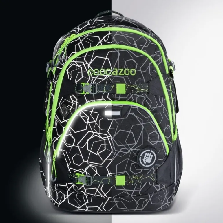 Coocazoo - Rucksack "ScaleRale", Laserreflect Solar-Green | Teddy Toys Kinderwelt