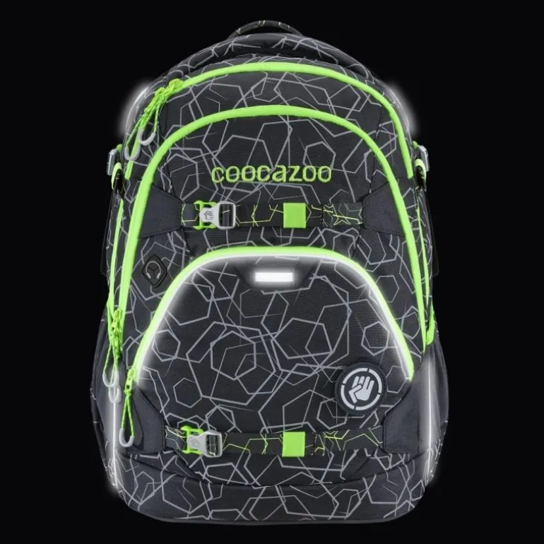 Coocazoo - Rucksack "ScaleRale", Laserreflect Solar-Green | Teddy Toys Kinderwelt