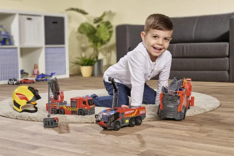 Dickie Toys - Feuerwehr Drehleiter, 23 cm mit Licht & Sound | Teddy Toys Kinderwelt