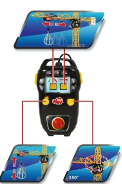 Dickie Toys - Mega Crane mit Kabelsteuerung | Teddy Toys Kinderwelt