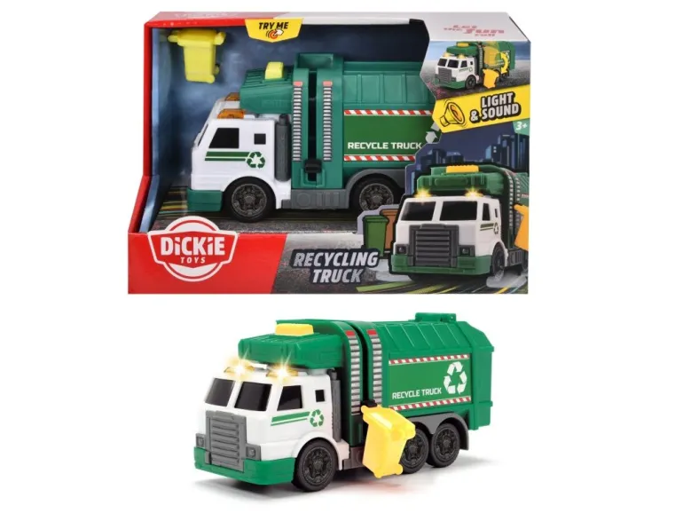 Dickie Toys - Recycling Truck mit Licht & Sound, 15 cm | Teddy Toys Kinderwelt