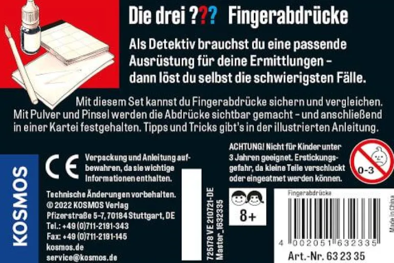 Die drei ??? Fingerabdrücke | Teddy Toys Kinderwelt