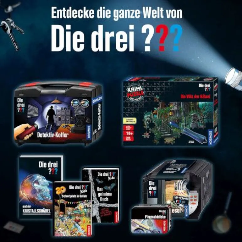 Die drei ??? Metall-Sucher | Teddy Toys Kinderwelt