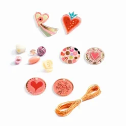 DJECO Bastelperlen - Perlen und Schmuck, Herzen | Teddy Toys Kinderwelt