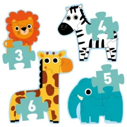 DJECO Erstes Puzzlen - Im Dschungel | Teddy Toys Kinderwelt