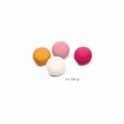 DJECO Knete - 4 Dosen je 140 g in rosa, pink, weiß, orange | Teddy Toys Kinderwelt