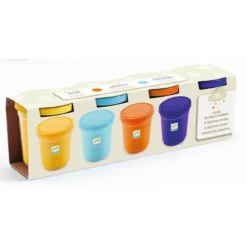 DJECO Knete - Natur 4 Dosen je 140 g | Teddy Toys Kinderwelt