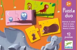 DJECO Lernspiele - Puzzle duo Mutti & Baby | Teddy Toys Kinderwelt