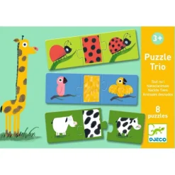 DJECO Lernspiele: Puzzle duo: Tierfell | Teddy Toys Kinderwelt