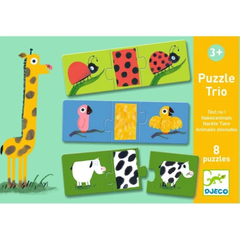 DJECO Lernspiele: Puzzle duo: Tierfell | Teddy Toys Kinderwelt