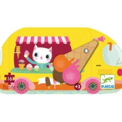 DJECO Puzzle - Ice cream truck, 16 Teile | Teddy Toys Kinderwelt