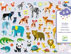 DJECO Sticker - Tiere und Tierbabies | Teddy Toys Kinderwelt