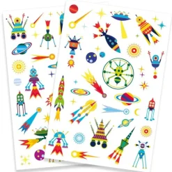 DJECO Tattoos - Space oddity | Teddy Toys Kinderwelt