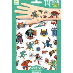 DJECO Tattoos - Superhelden | Teddy Toys Kinderwelt