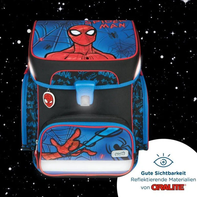 EasyFit Schulranzen Set, 5tlg.Spider-Man | Teddy Toys Kinderwelt