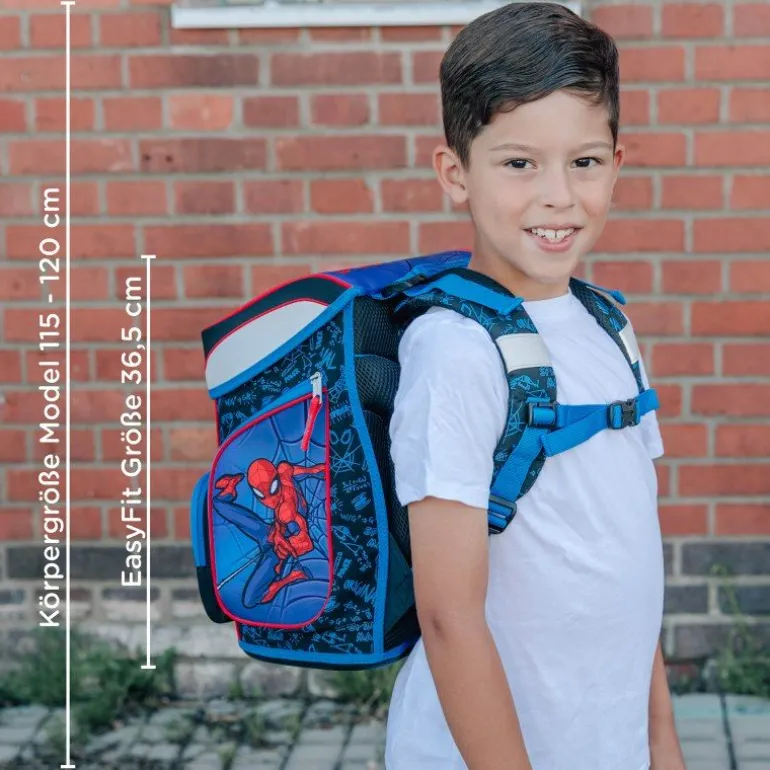 EasyFit Schulranzen Set, 5tlg.Spider-Man | Teddy Toys Kinderwelt