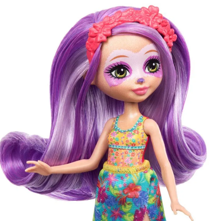 Enchantimals Puppen, Sunshine Beach Sabindra Sloth Puppe und Figu | Teddy Toys Kinderwelt