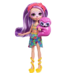 Enchantimals Puppen, Sunshine Beach Sabindra Sloth Puppe und Figu | Teddy Toys Kinderwelt