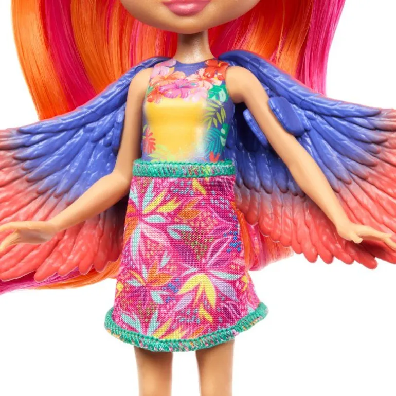 Enchantimals Puppen, Sunshine Beach Trippi Toucan Puppe und Figur | Teddy Toys Kinderwelt