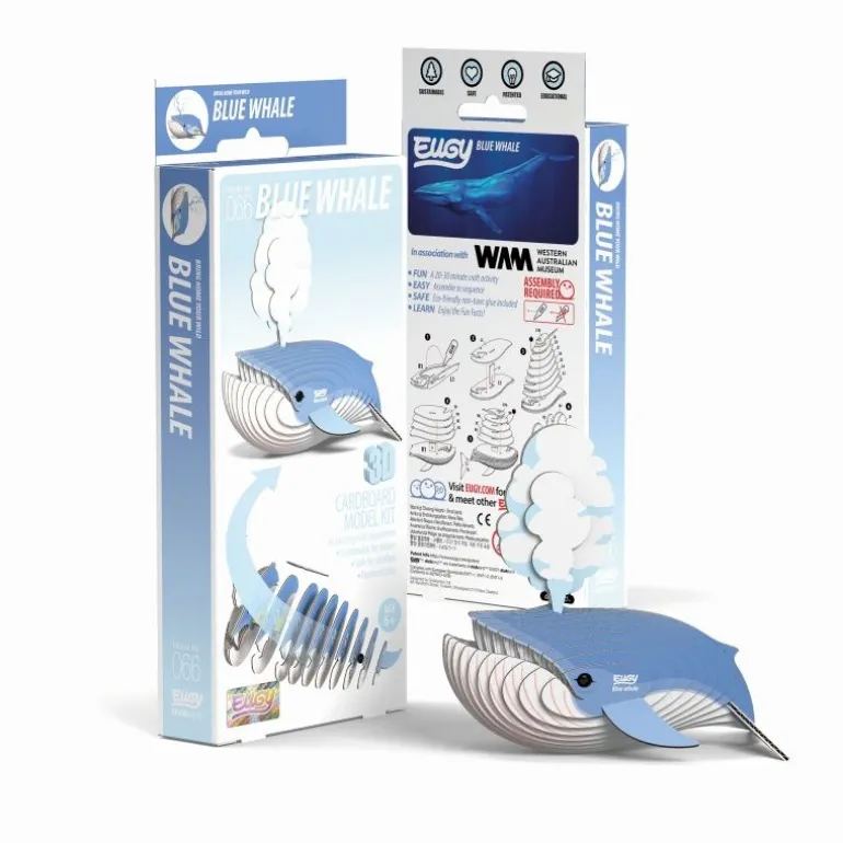 Eugy: 3D Bastelset Blauwal | Teddy Toys Kinderwelt