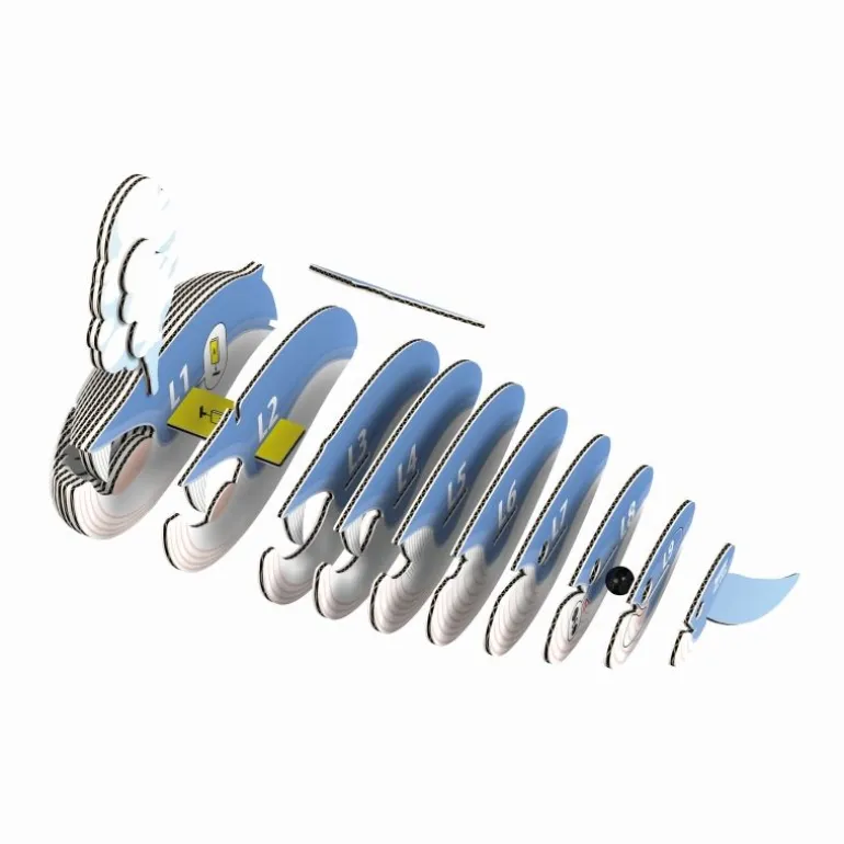 Eugy: 3D Bastelset Blauwal | Teddy Toys Kinderwelt