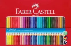 Faber-Castell - Buntstifte Colour Grip, 36er Metalletui | Teddy Toys Kinderwelt