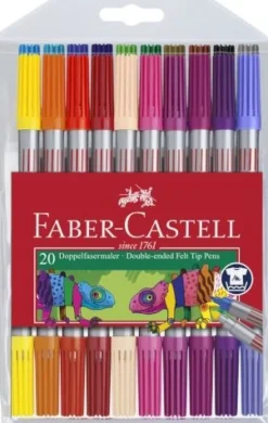 Faber-Castell - Doppelfasermaler, 20er Set | Teddy Toys Kinderwelt