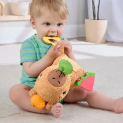 Fisher-Price sensorisches Babyspielzeug Kuschel-Capybara Plüschti | Teddy Toys Kinderwelt