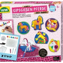 Gipsgießen Pferde Glitzer-Magnete, FS | Teddy Toys Kinderwelt