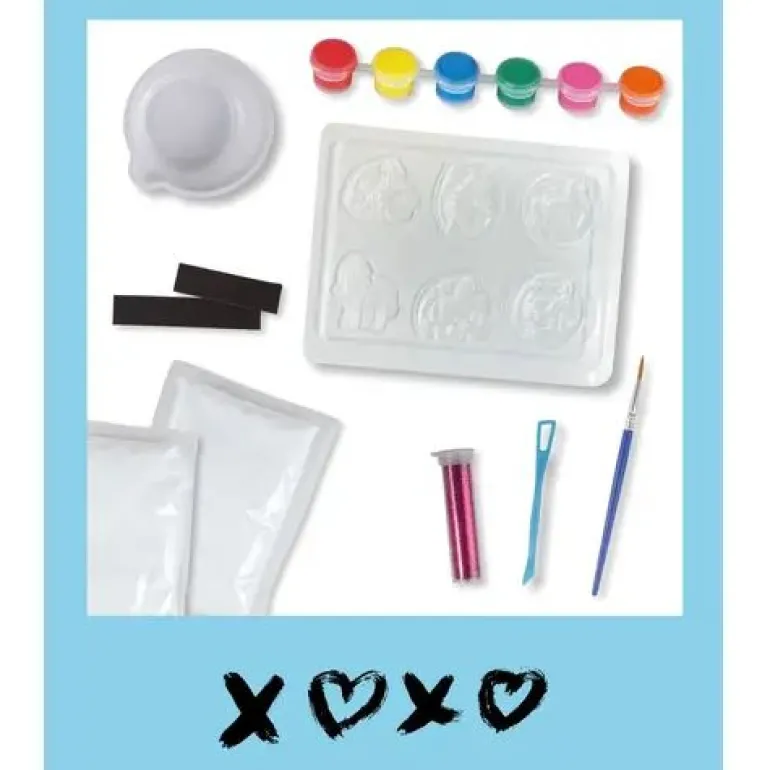 Gipsgießen Pferde Glitzer-Magnete, FS | Teddy Toys Kinderwelt