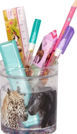 Glitzer-Stifteköcher - Pferdefreunde | Teddy Toys Kinderwelt