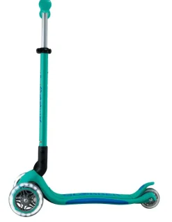 GLOBBER PRIMO FOLDABLE PLUS LIGHTS türkis-dunkelblau, mit Leuchtr | Teddy Toys Kinderwelt