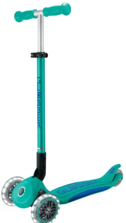 GLOBBER PRIMO FOLDABLE PLUS LIGHTS türkis-dunkelblau, mit Leuchtr | Teddy Toys Kinderwelt