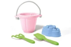 Greentoys - Sandspielzeug 4 Teile mit rosa Eimer | Teddy Toys Kinderwelt