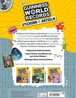 Guinness World Records - Stickern und Rätseln - Roboter, 48951 | Teddy Toys Kinderwelt