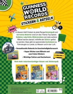 Guinness World Records Stickern und Rätseln: Top Speed - 48952 | Teddy Toys Kinderwelt