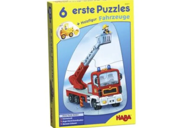 HABA 6 erste Puzzles Fahrzeuge | Teddy Toys Kinderwelt