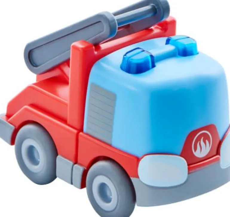 HABA - Kullerbü-Feuerwehr-Leiterwagen, ca. 9x7 cm, ab 2 Jahren | Teddy Toys Kinderwelt