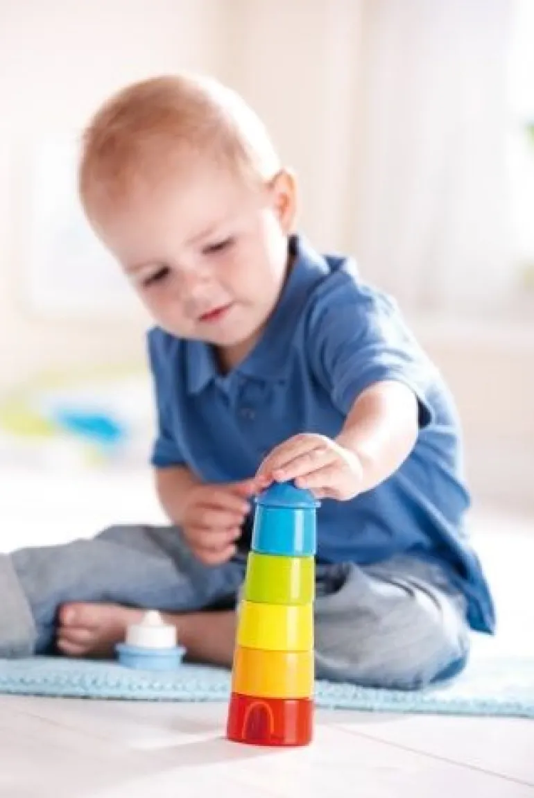 HABA - Stapelspiel Leuchtturm, ab 12 Monaten | Teddy Toys Kinderwelt