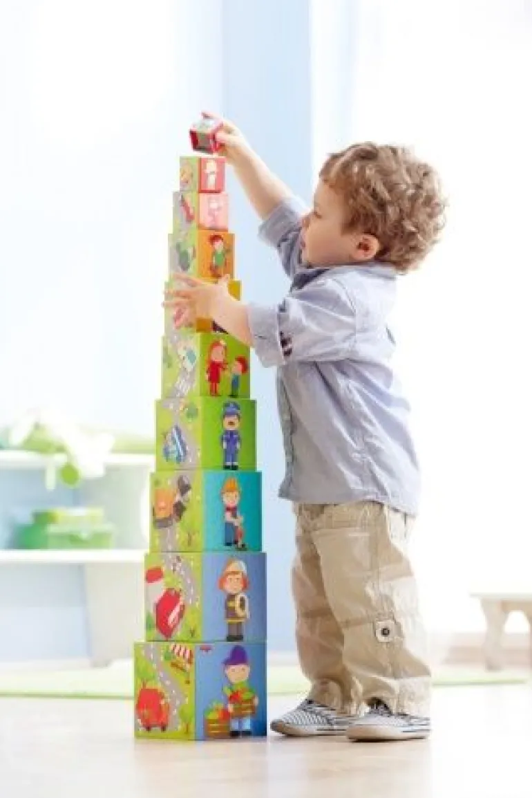 HABA - Stapelwürfel Flotte Flitzer | Teddy Toys Kinderwelt