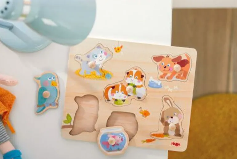 HABA Greifpuzzle - Haustiere | Teddy Toys Kinderwelt