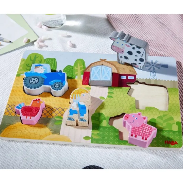 HABA Holzpuzzle - Auf dem Bauernhof | Teddy Toys Kinderwelt