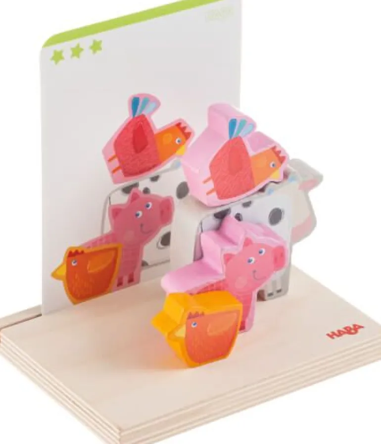 HABA Holzspielzeug - Stapelspielzeug Bauernhof | Teddy Toys Kinderwelt