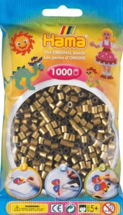 HAMA 207-63 Bügelperlen Midi - Bronze 1000 Perlen, ab 5 Jahren | Teddy Toys Kinderwelt