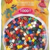 HAMA 207-67 Bügelperlen Midi - Vollton Mix 1000 Perlen, 22 Farben | Teddy Toys Kinderwelt