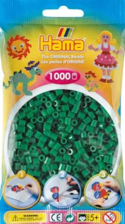HAMA 207-10 Bügelperlen Midi, grün 1.000 Stück, ab 5 Jahren | Teddy Toys Kinderwelt