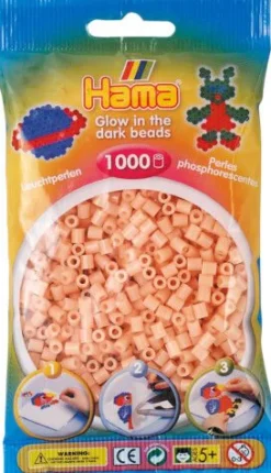 HAMA 207-56 Bügelperlen Midi, leuchtrot, 1.000 Stück, ab 5 Jahren | Teddy Toys Kinderwelt